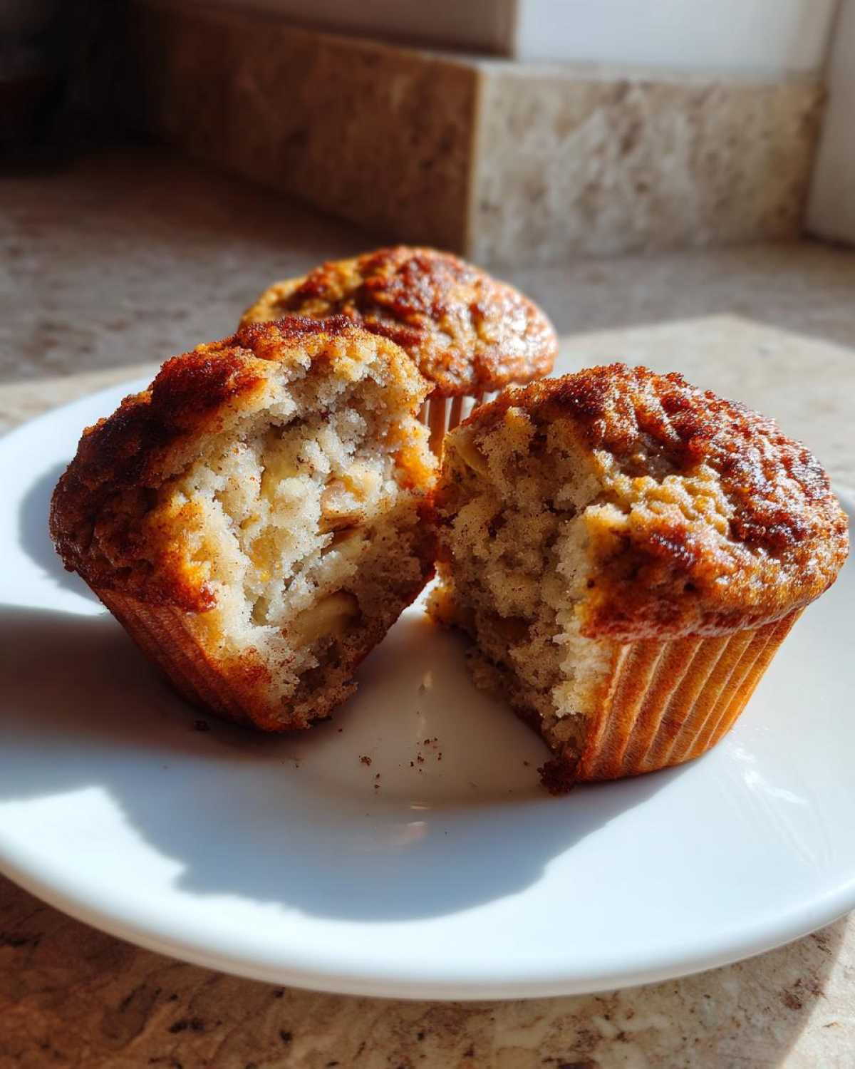 Vegan banana muffins - detail 3