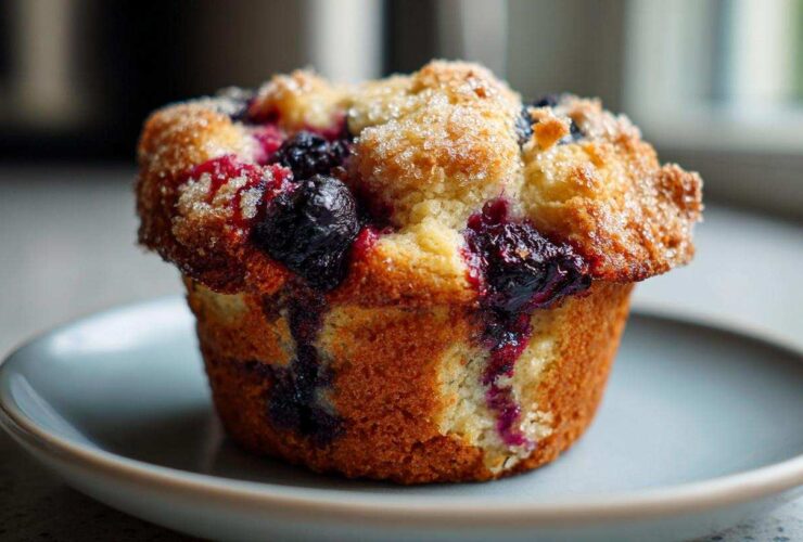 Vegan blueberry muffins