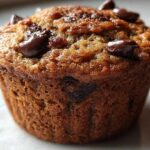 Vegan chocolate chip muffins