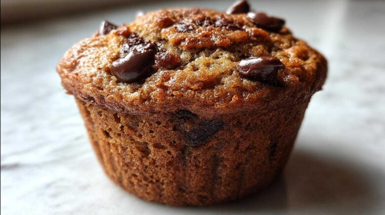 Vegan chocolate chip muffins