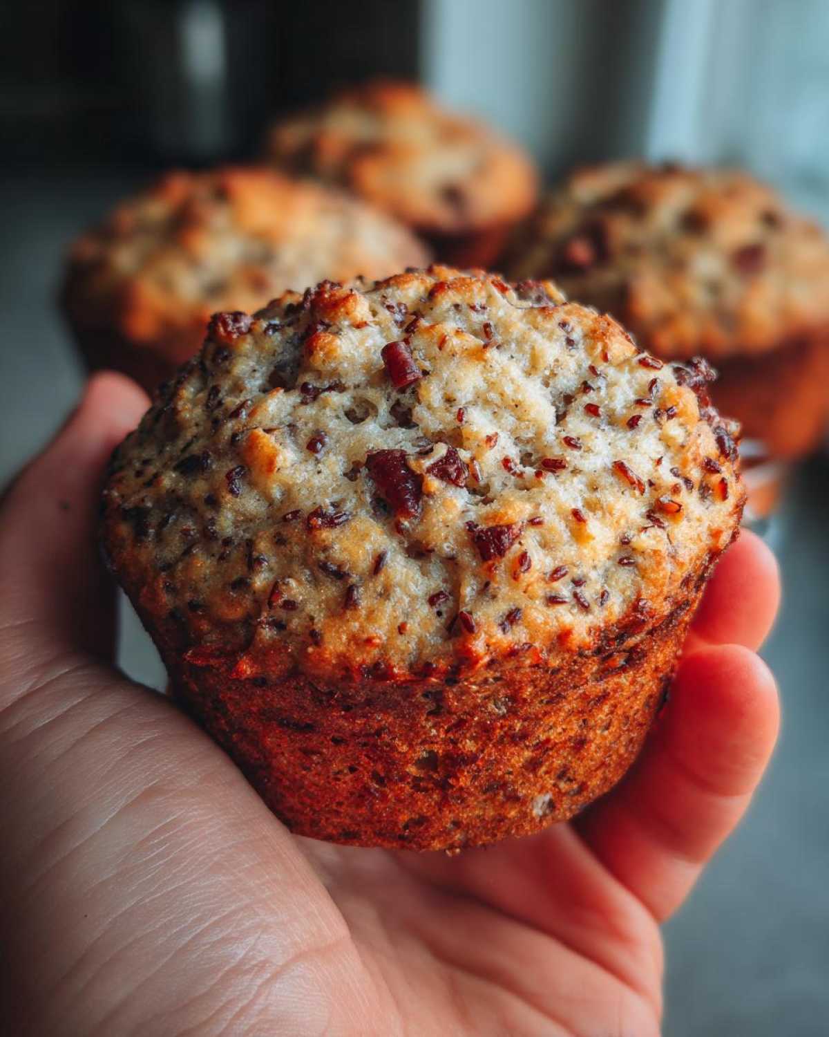 Vegan protein muffins - detail 1