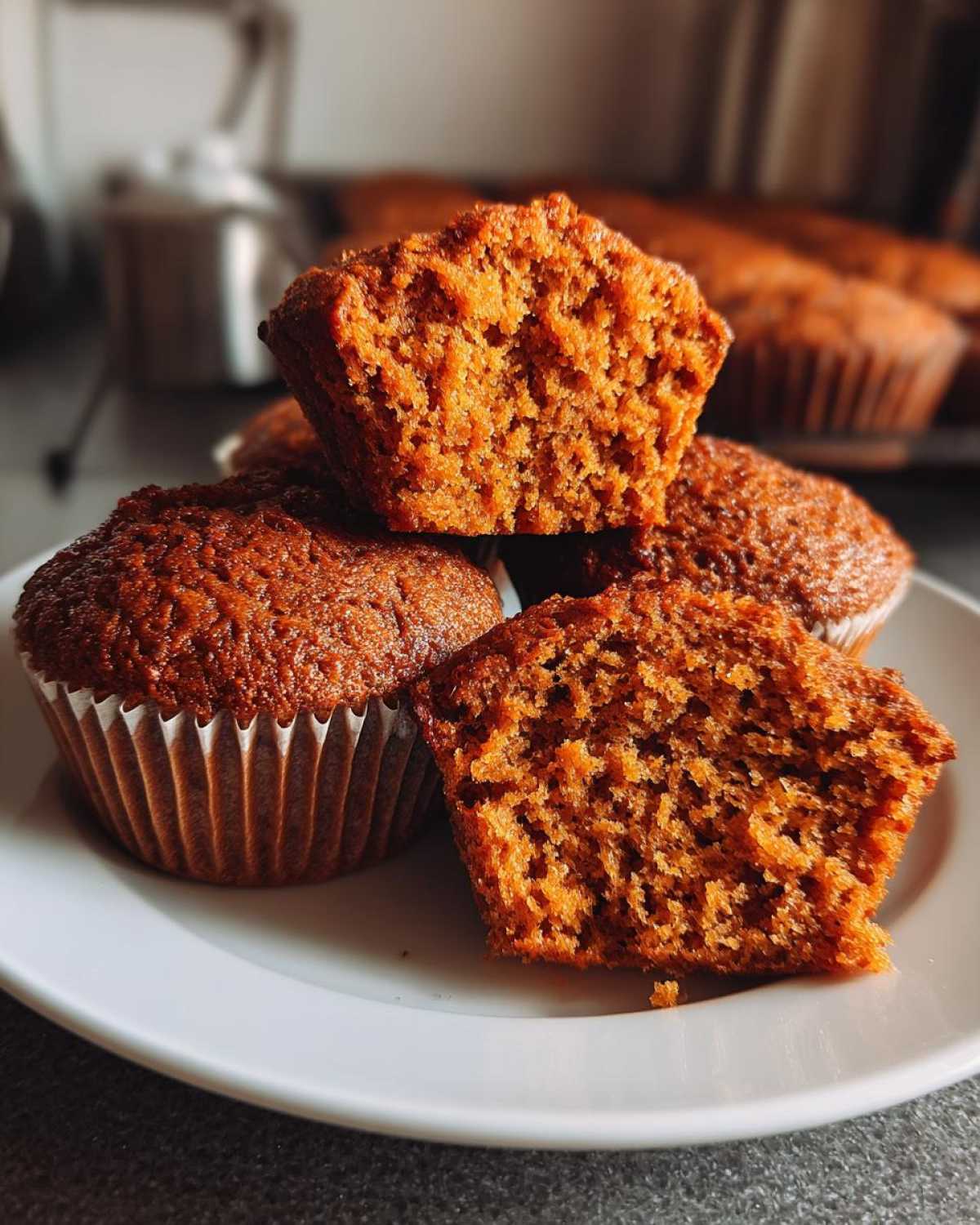 Vegan pumpkin muffins - detail 2