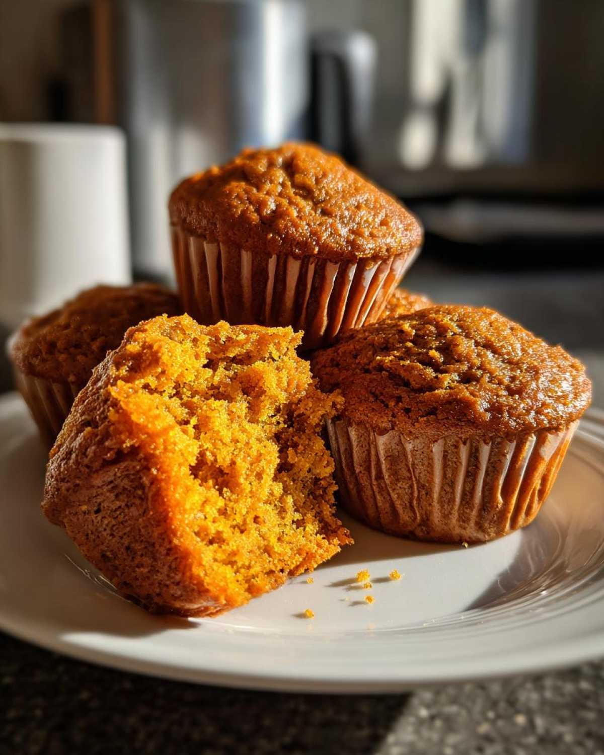 Vegan pumpkin muffins - detail 3