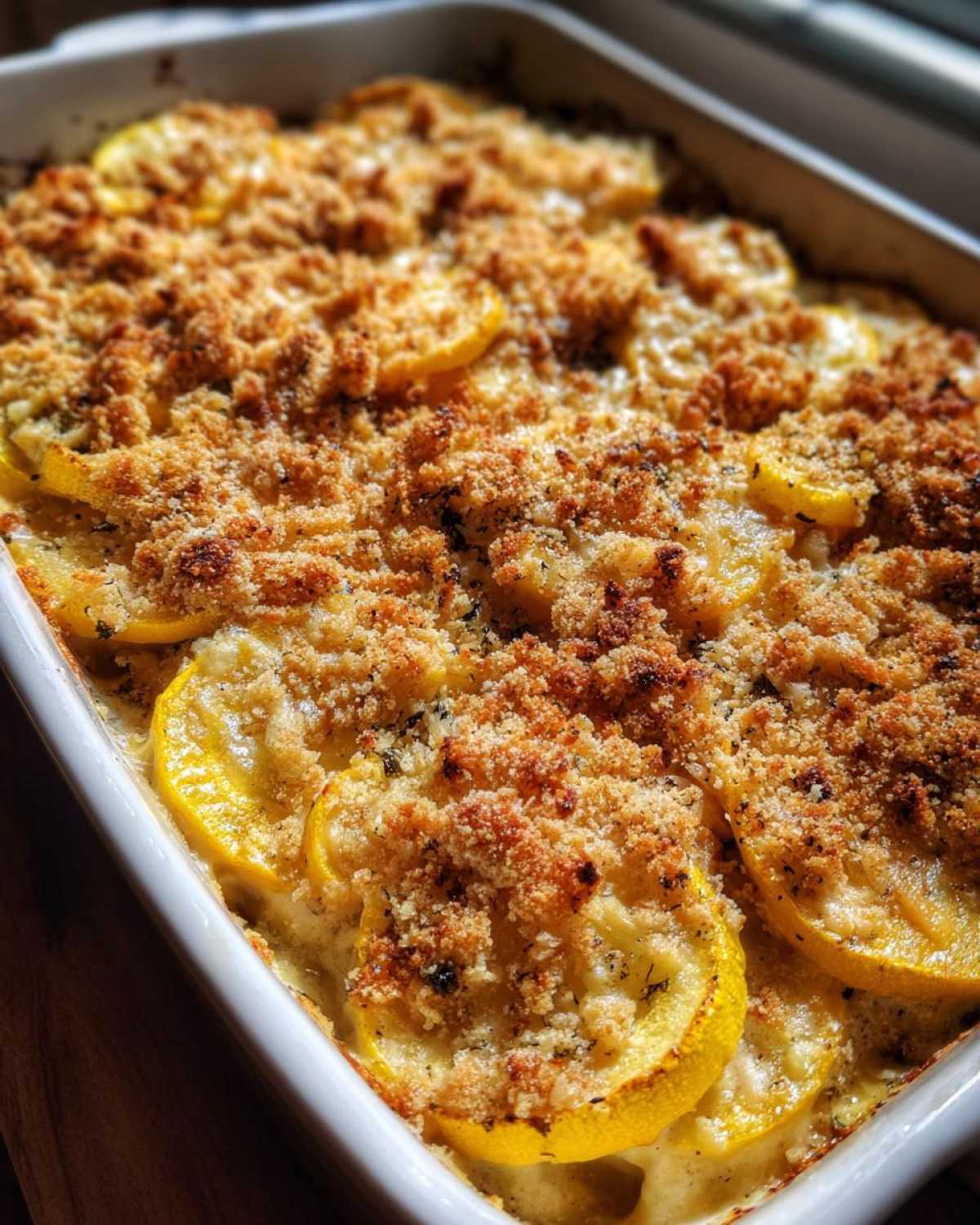 Vegan squash casserole - detail 4