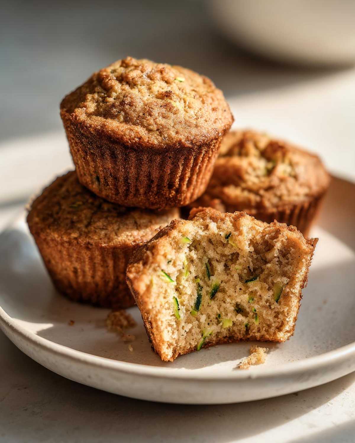 Vegan zucchini muffins - detail 1