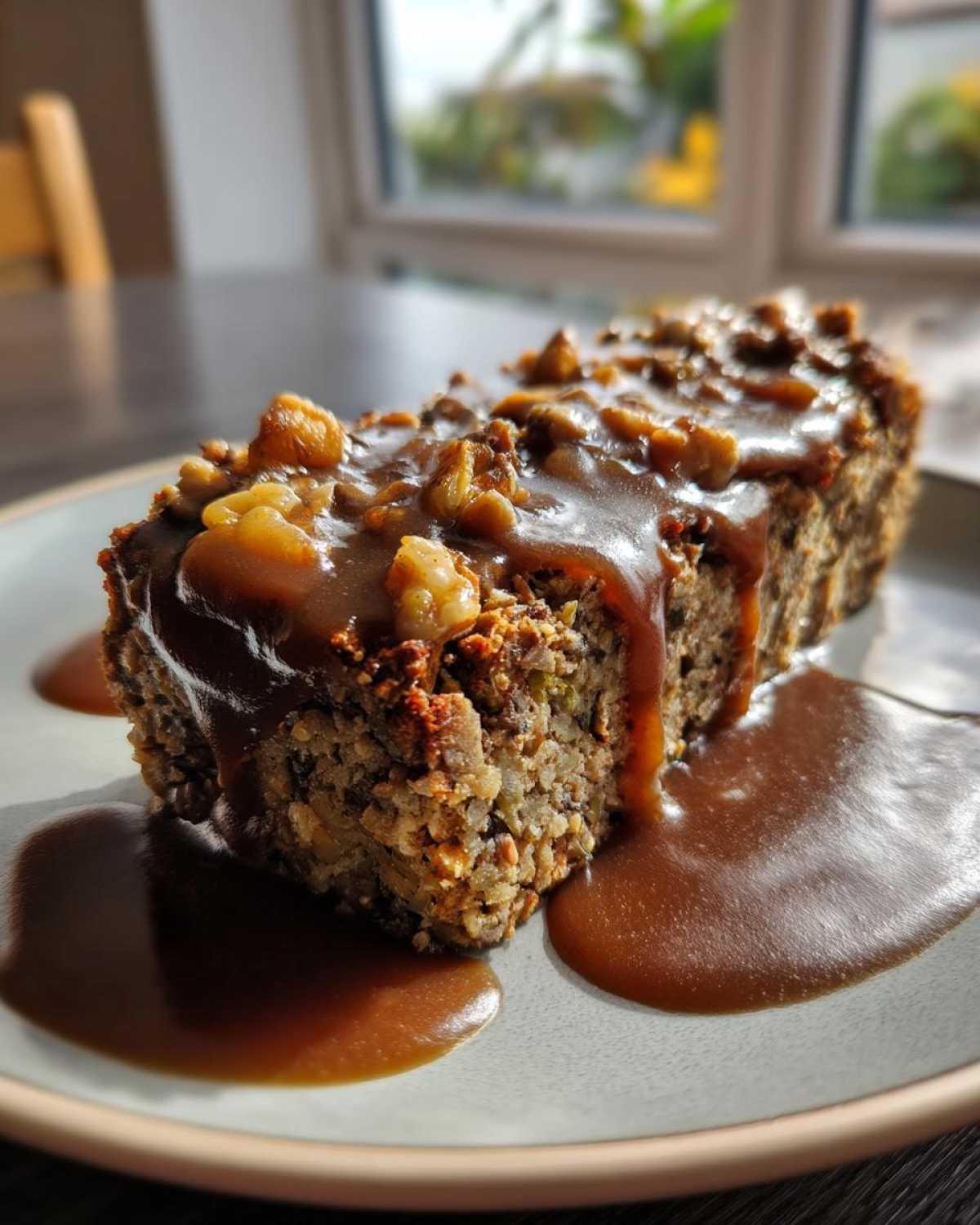Vegetarian Nut Roast with Mushroom Gravy - detail 1