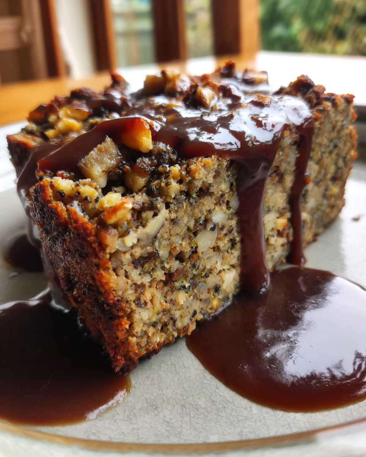 Vegetarian Nut Roast with Mushroom Gravy - detail 2