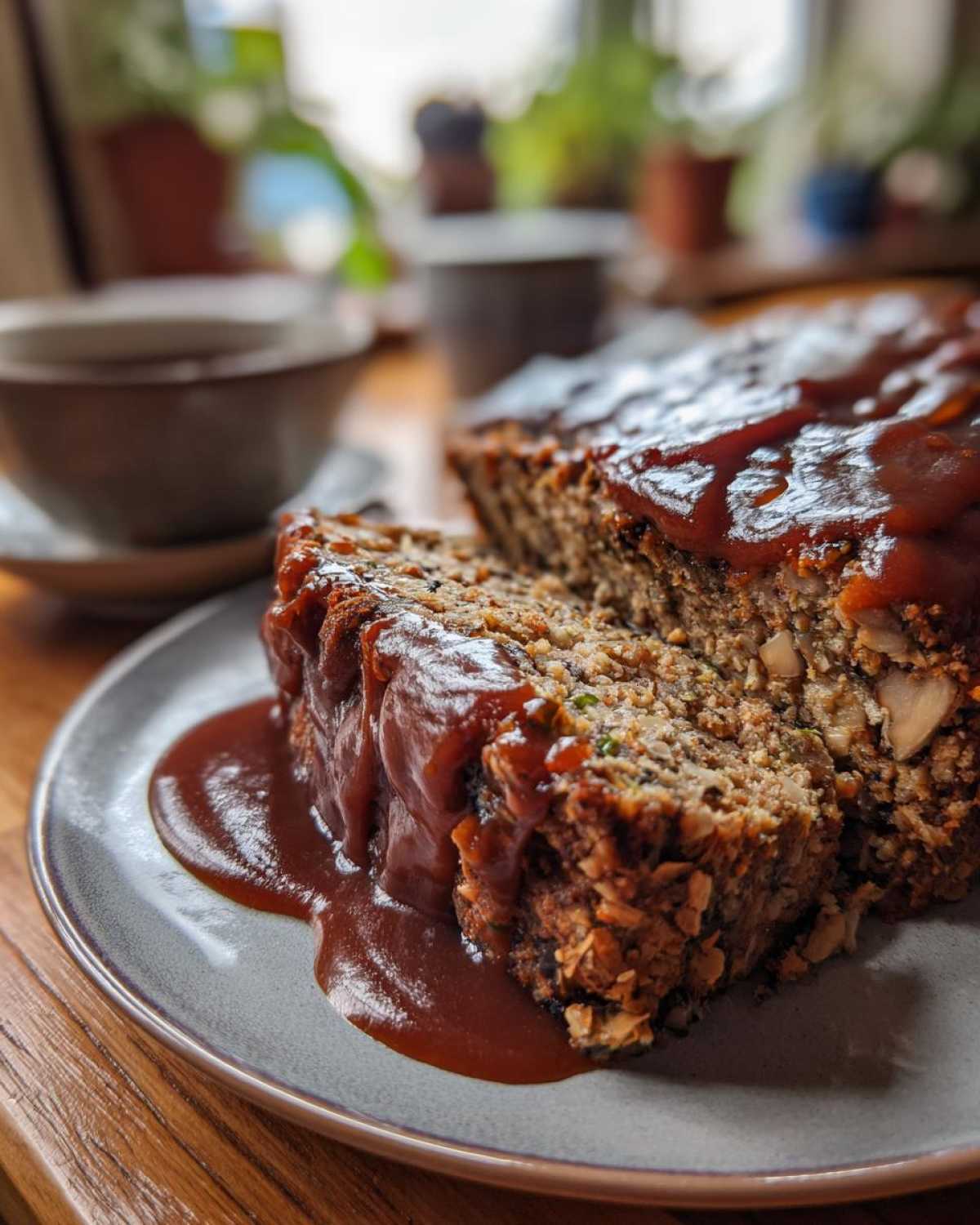 Vegetarian Nut Roast with Mushroom Gravy - detail 3