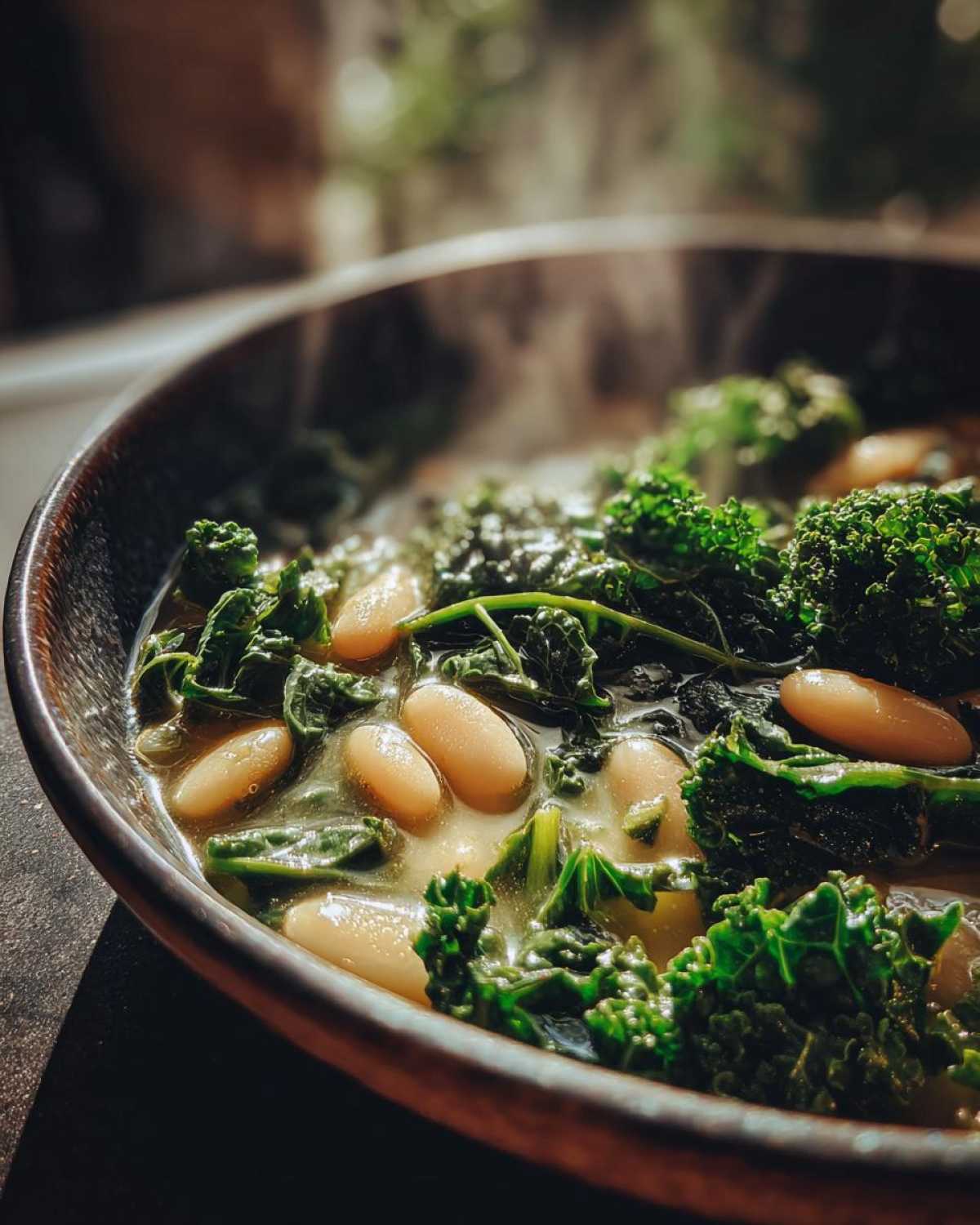 White Bean Kale Winter Soup - detail 4