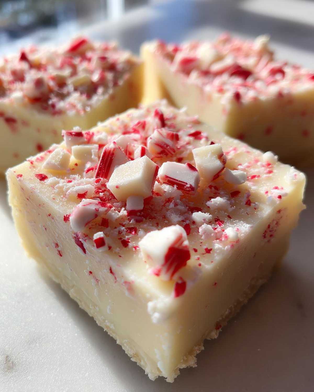 White Chocolate Peppermint Fudge - detail 4