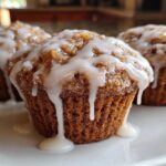 Zucchini Bread Muffins with a Cinnamon Glaze