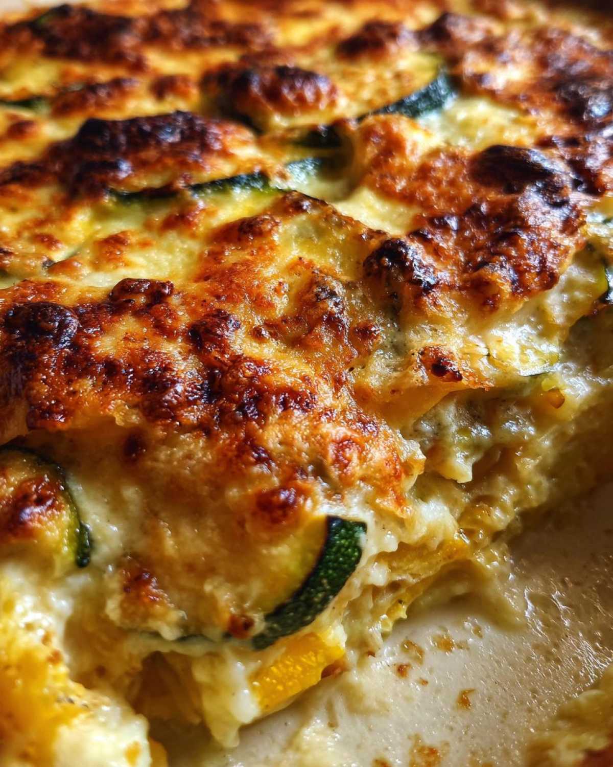 Zucchini squash casserole - detail 2