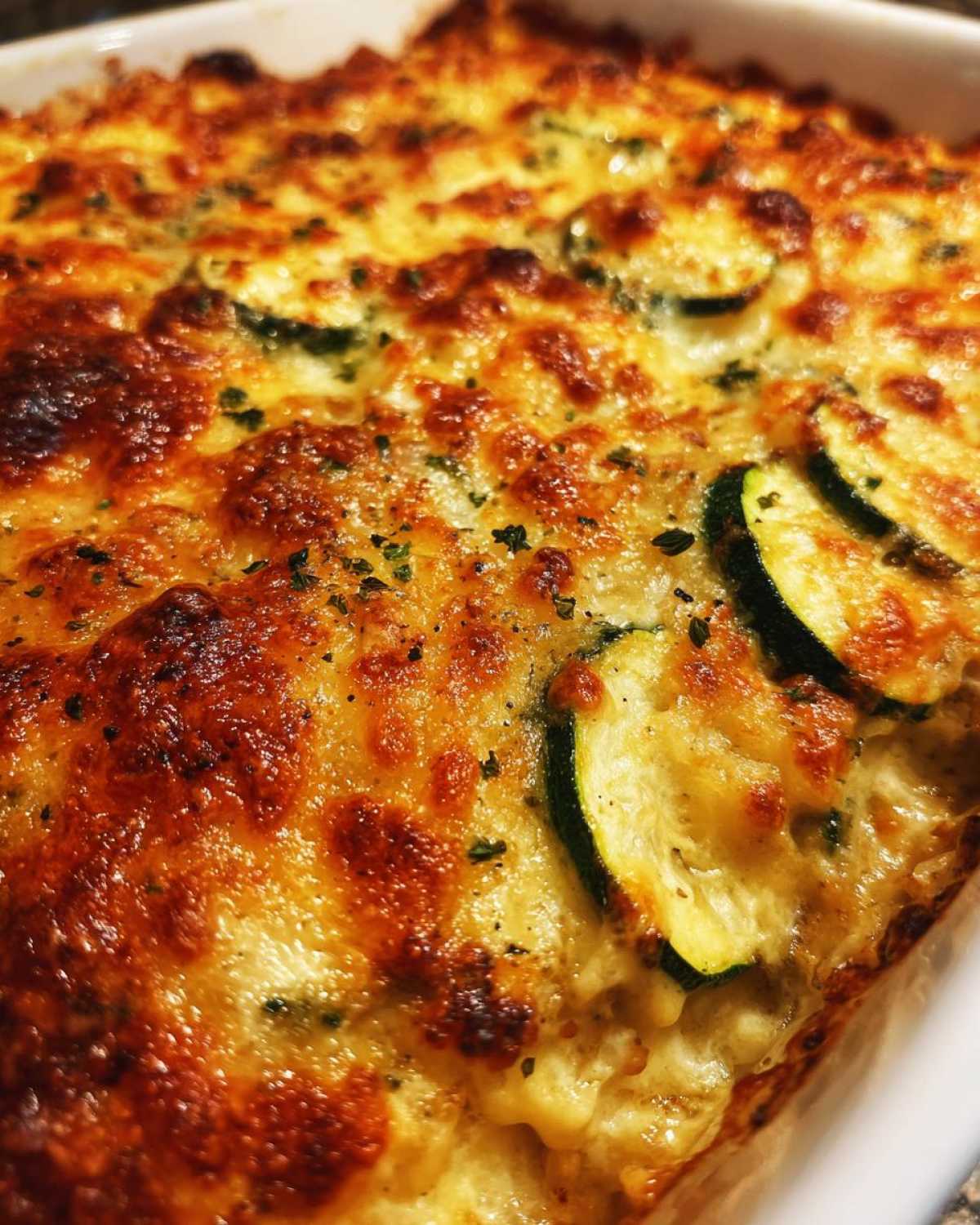 Zucchini squash casserole - detail 3