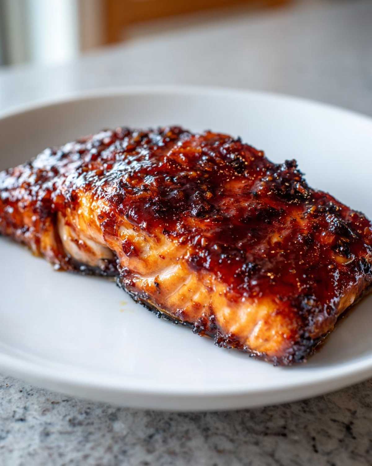 Air Fryer Maple Glazed Salmon - detail 4