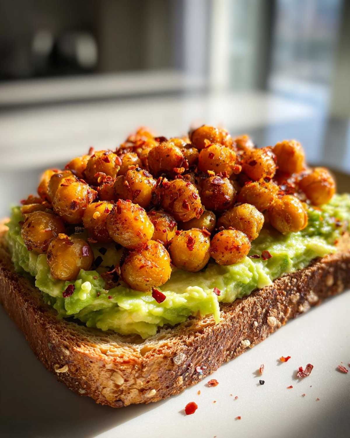 Avocado Toast with Spiced Chickpeas - detail 2