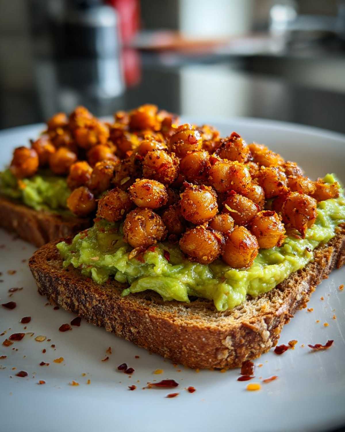 Avocado Toast with Spiced Chickpeas - detail 3