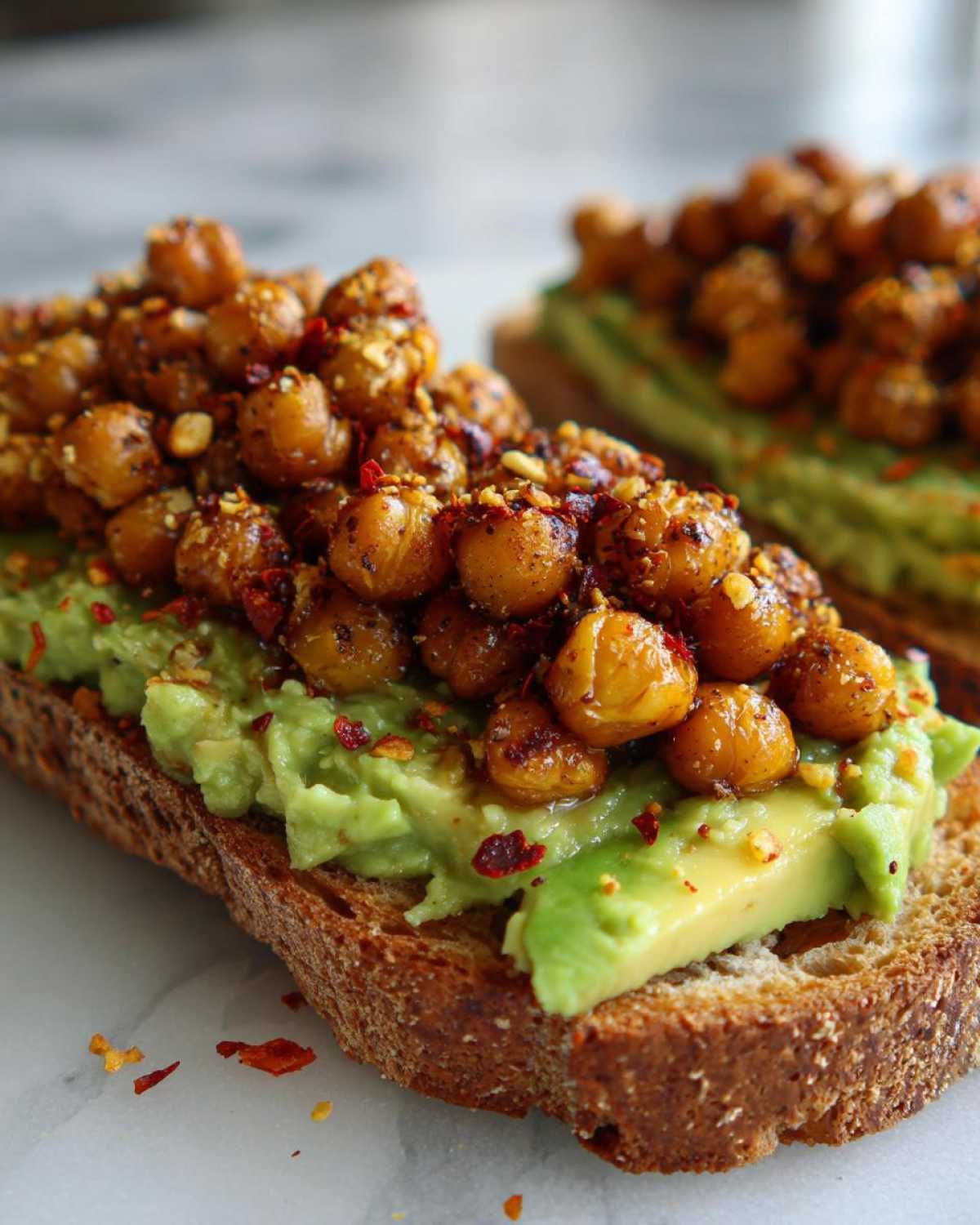 Avocado Toast with Spiced Chickpeas - detail 4