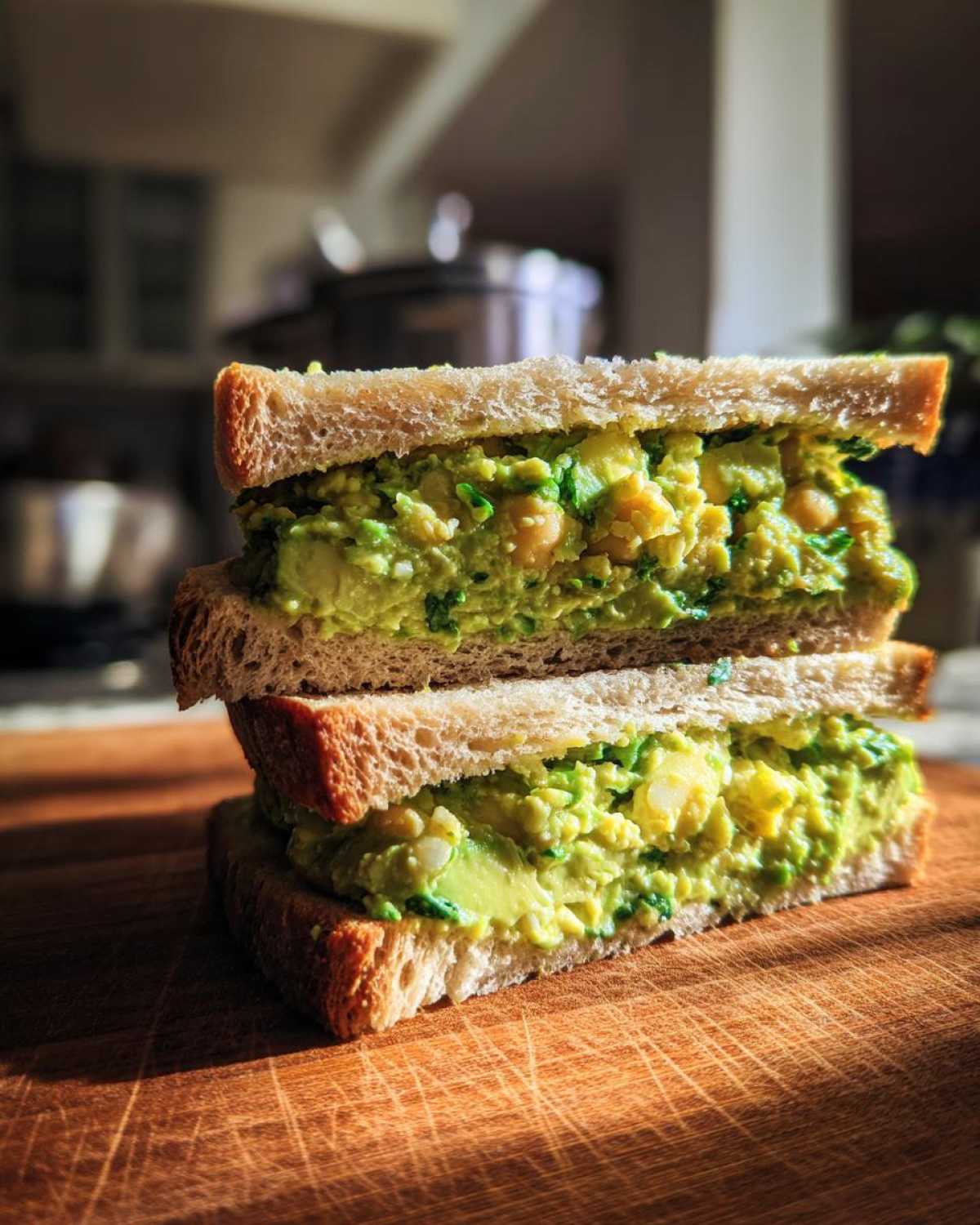 Avocado and Chickpea Salad Sandwich - detail 2