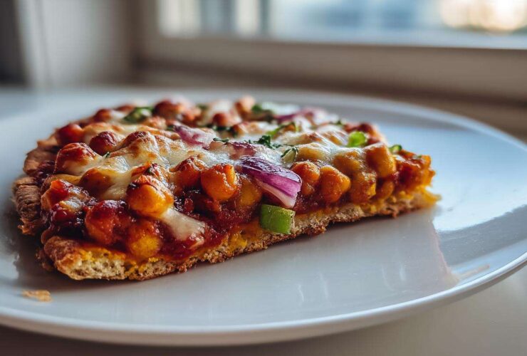 BBQ Chickpea Flatbread Pizzas