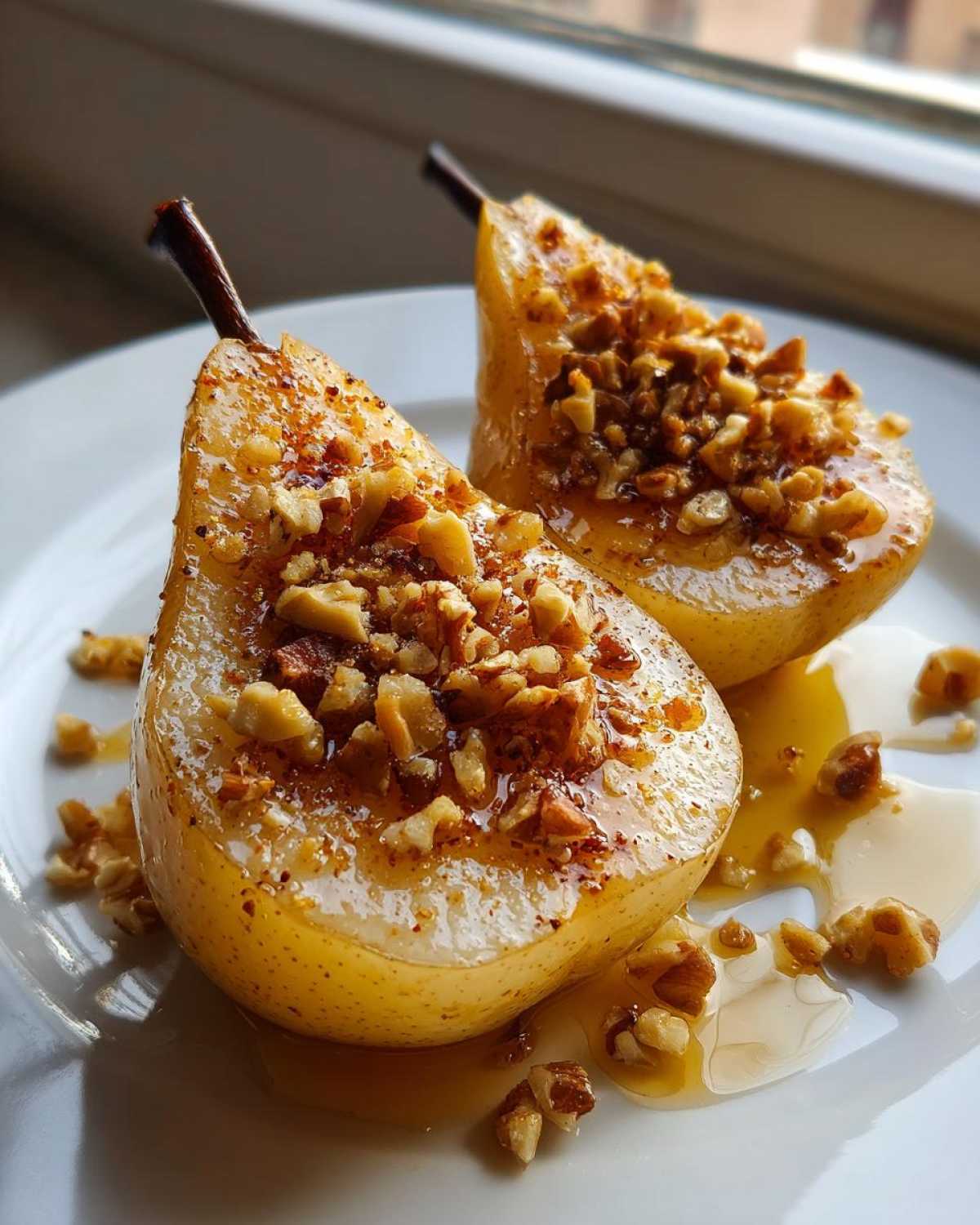 Baked Pears with Honey and Walnuts - detail 1