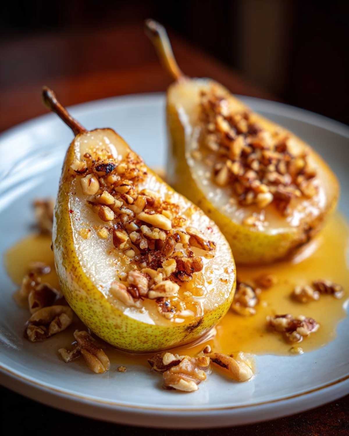 Baked Pears with Honey and Walnuts - detail 2