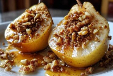 Baked Pears with Honey and Walnuts