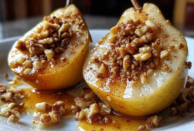 Baked Pears with Honey and Walnuts