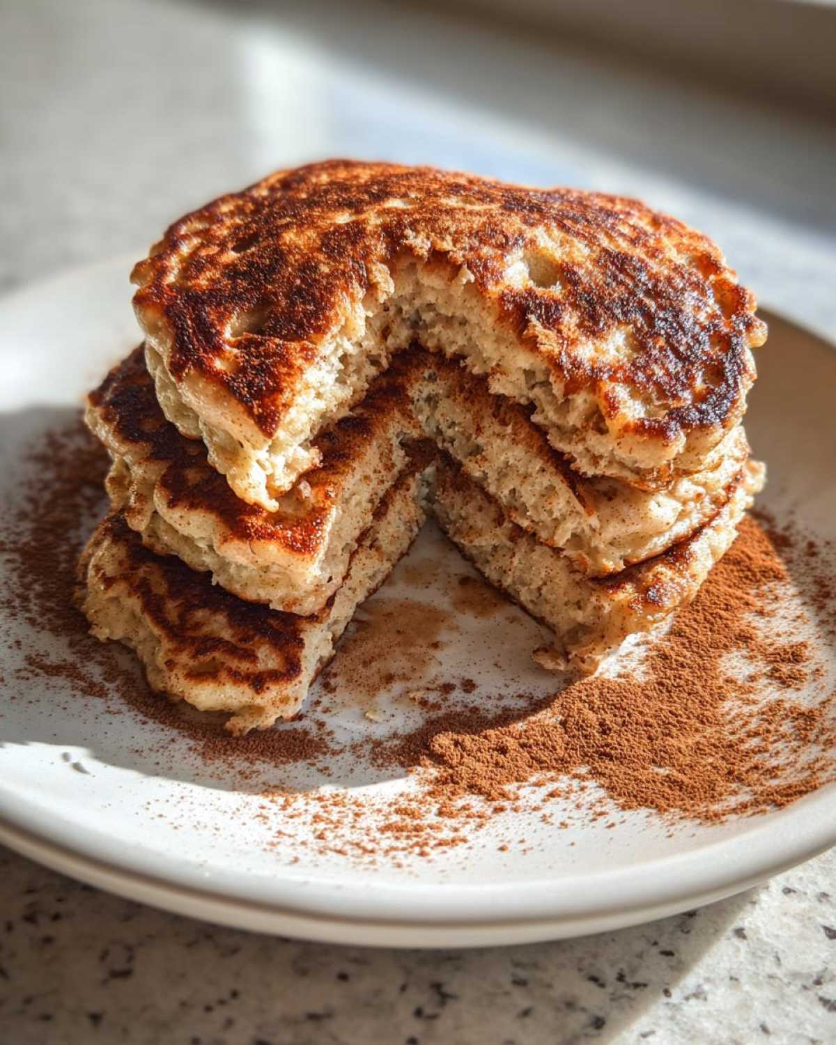 Banana Apple Cinnamon Protein Pancakes - detail 1