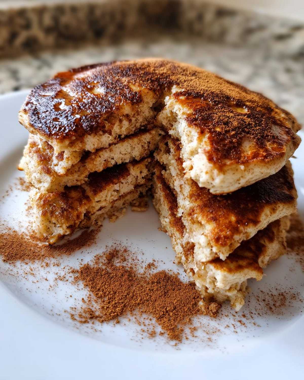 Banana Apple Cinnamon Protein Pancakes - detail 2