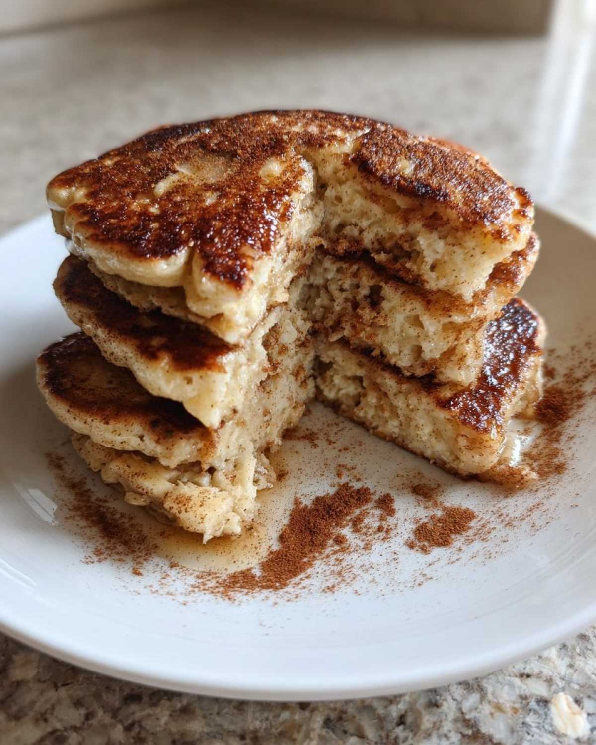 Banana Apple Cinnamon Protein Pancakes - detail 3