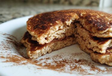 Banana Apple Cinnamon Protein Pancakes