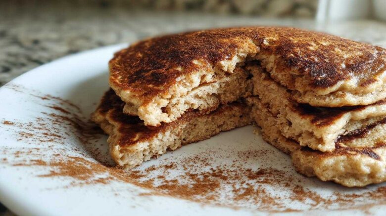 Banana Apple Cinnamon Protein Pancakes