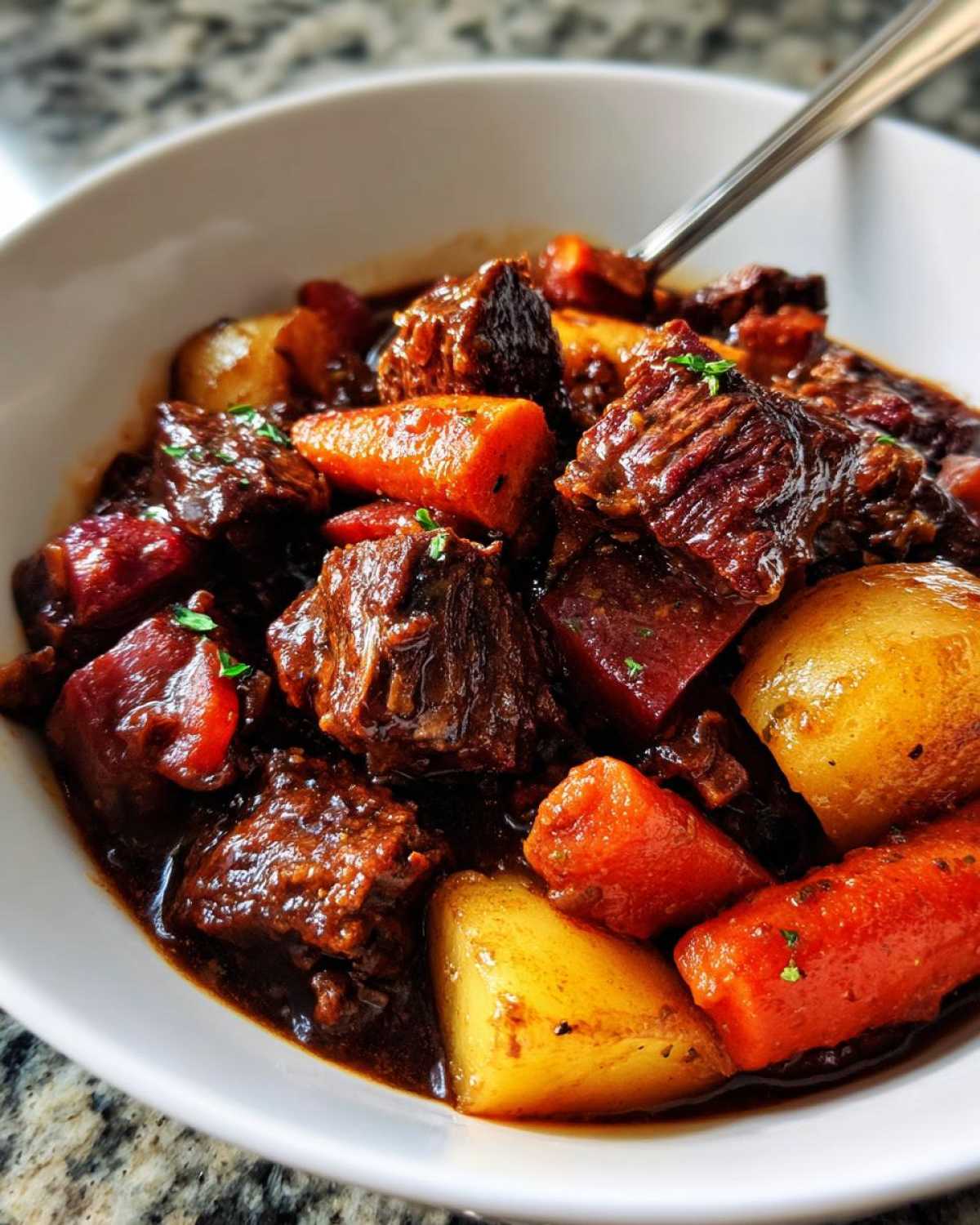 Beef Bourguignon with Root Vegetables - detail 3