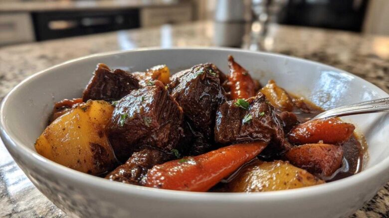 Beef Bourguignon with Root Vegetables
