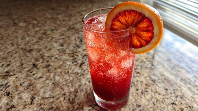 Blood Orange Basil Soda