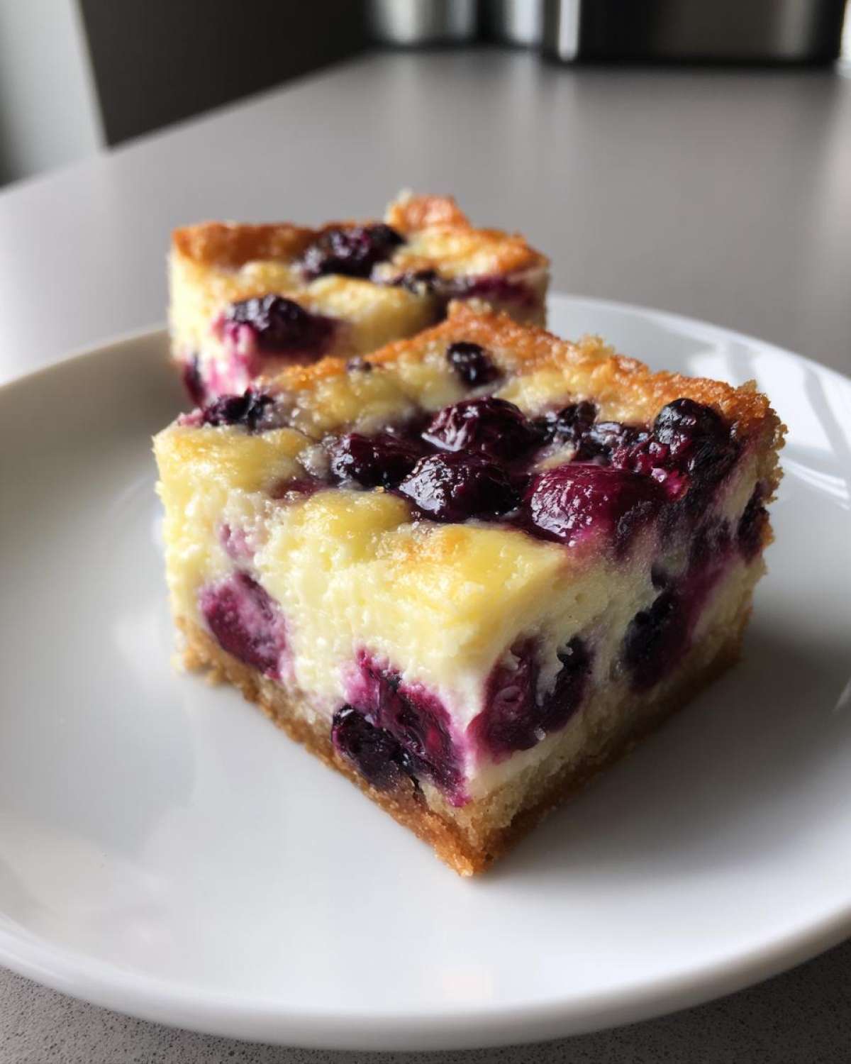 Blueberry Lemon Cheesecake Bars - detail 3