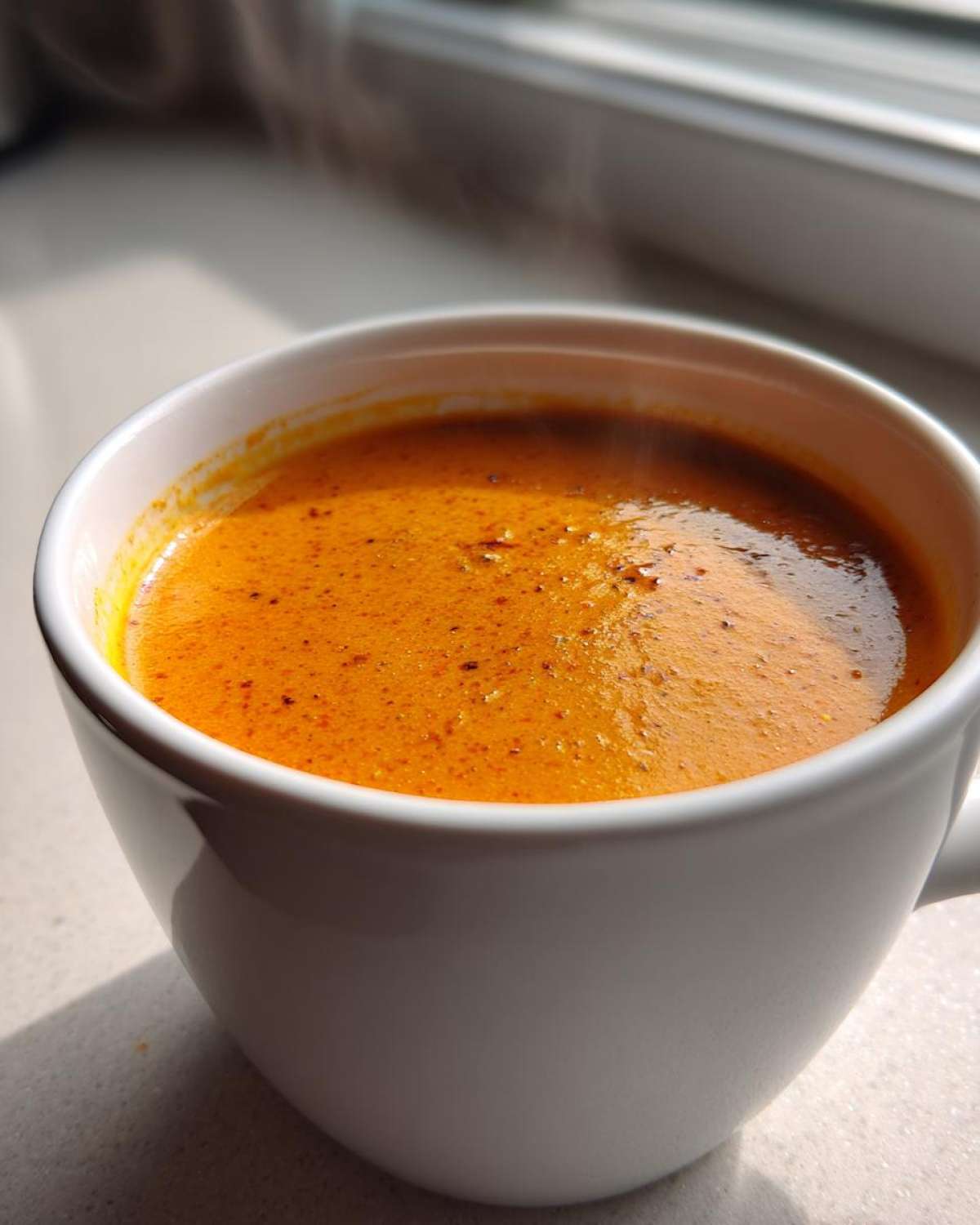 Buffalo Cauliflower Soup (Vegan) - detail 1