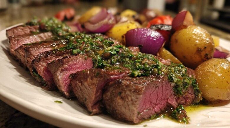 Chimichurri Steak Sheet Pan Dinner