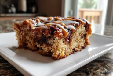 Cinnamon Roll Baked Oatmeal