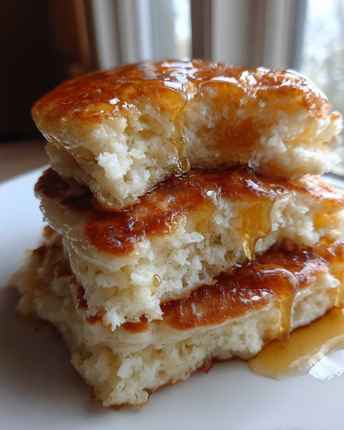 Citrus Ricotta Pancakes with Honey - detail 1