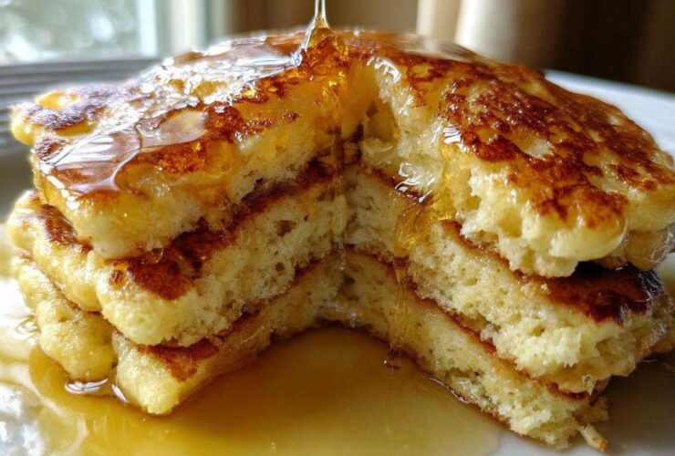 Citrus Ricotta Pancakes with Honey