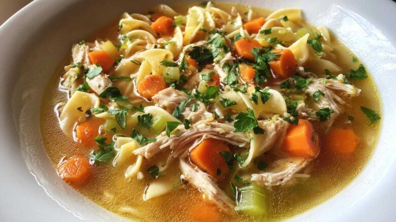 Classic Chicken Noodle Soup (Healthy)