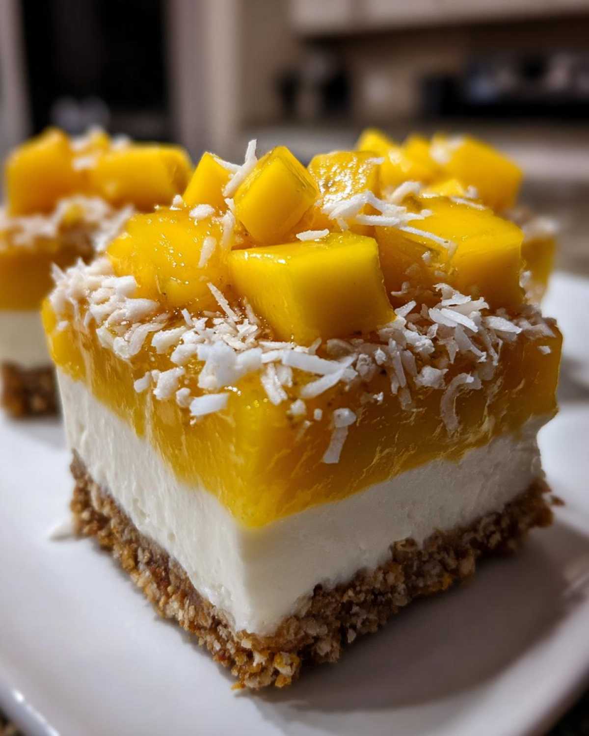 Coconut Mango Chia Cheesecake - detail 4