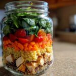 Colorful Mason Jar Salads for Easy Meal Prep