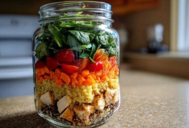 Colorful Mason Jar Salads for Easy Meal Prep