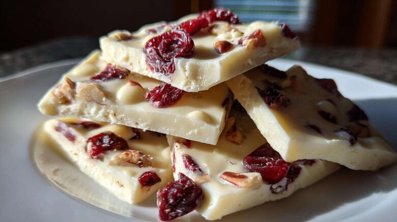 Cranberry White Chocolate Bark