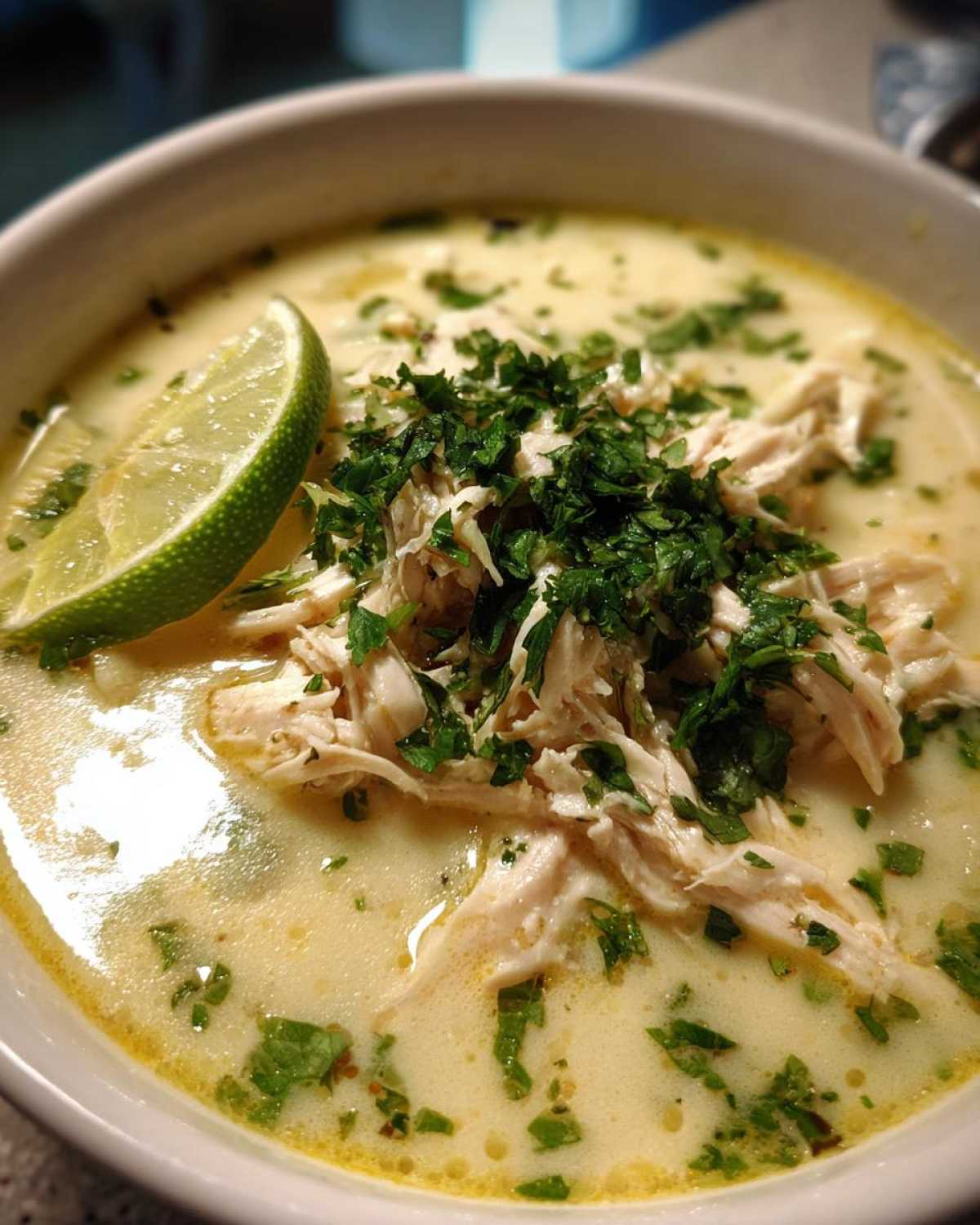 Creamy Coconut Lime Chicken Soup - detail 1