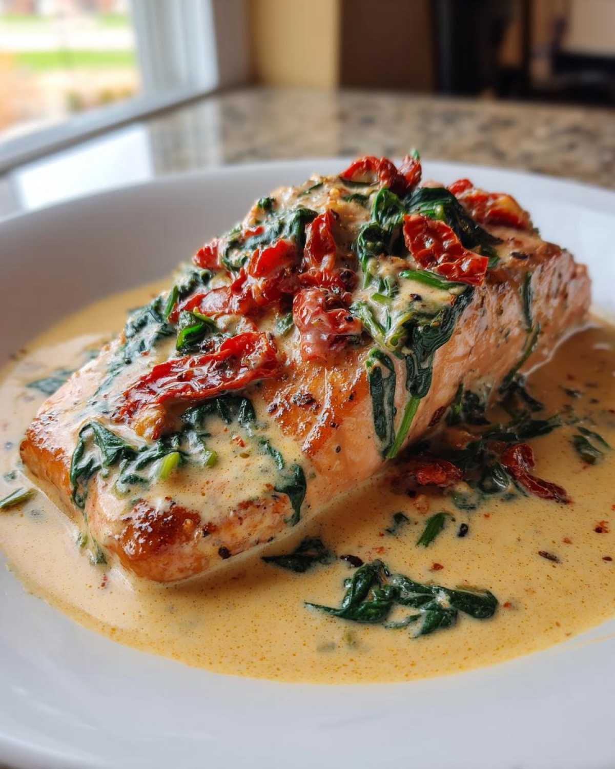 Creamy Tuscan Salmon One-Skillet - detail 1
