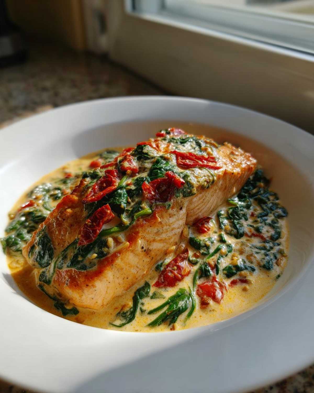 Creamy Tuscan Salmon One-Skillet - detail 2