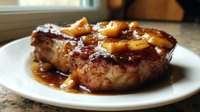 Crockpot Maple Apple Pork Chops